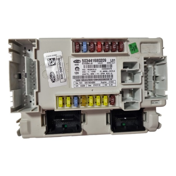 Caixa Fusível Bsm Fiat Toro 2.0 Diesel Aut 2015/18 Cx501