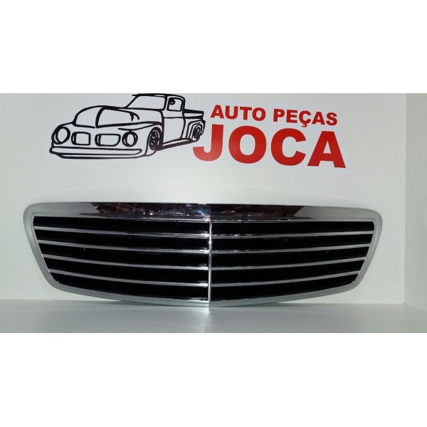 Grade Parachoque Dianteiro Mercedes S-class 2000/2004 Cromada Ambos Os Lados