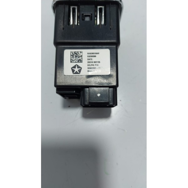 Entrada Usb Aux. Fiat Toro 2017 Cx503 Preto