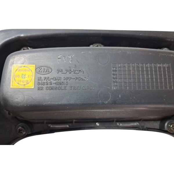 Porta Objetos + Moldura Cambio Kia Sorento 07/09 Cx651 Preto