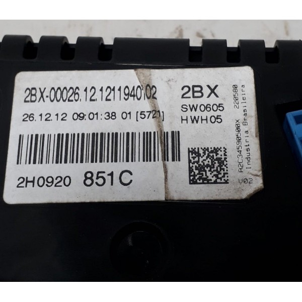 Painel Instrumento Amarok 2h0920851c Manual Cx187