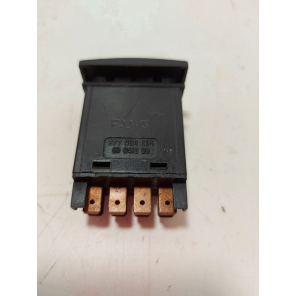 Botão Alerta Vw Gol/parati/g3 2003 (377953235) (cx38) Preto