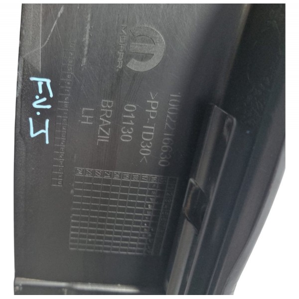 Acabamento Caçamba Lado Esquerdo Fiat Toro 2017 Preto