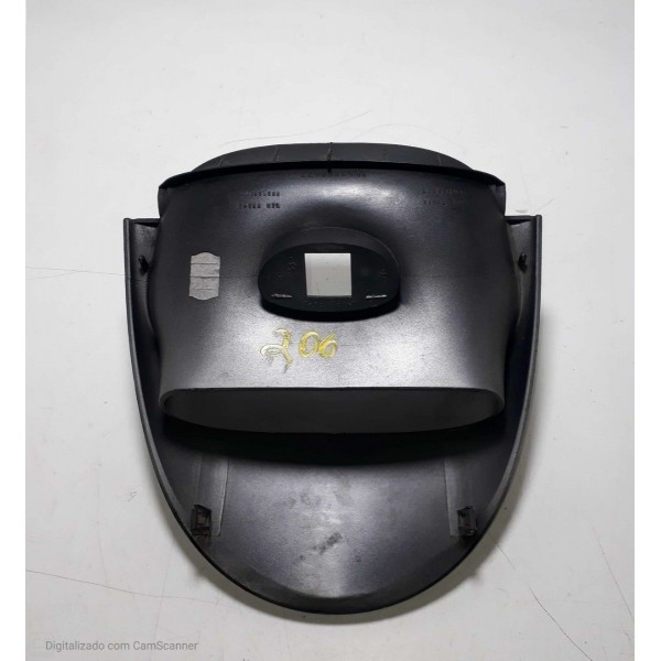 Moldura Central Superior Botão Alerta Painel 206 Cx148 Preto