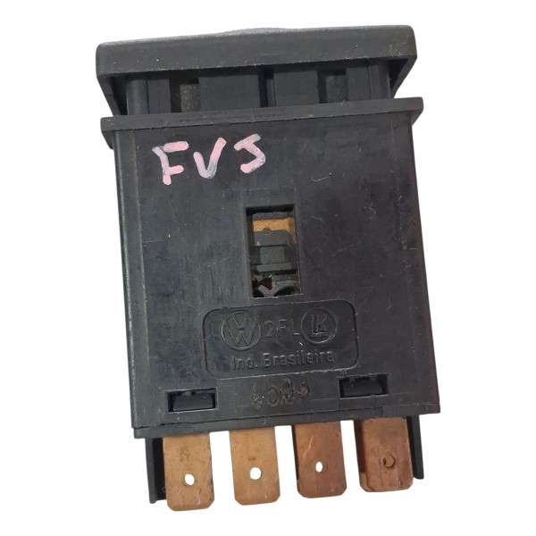 Botão Pisca Alerta Santana 2003 Cx714 Preto