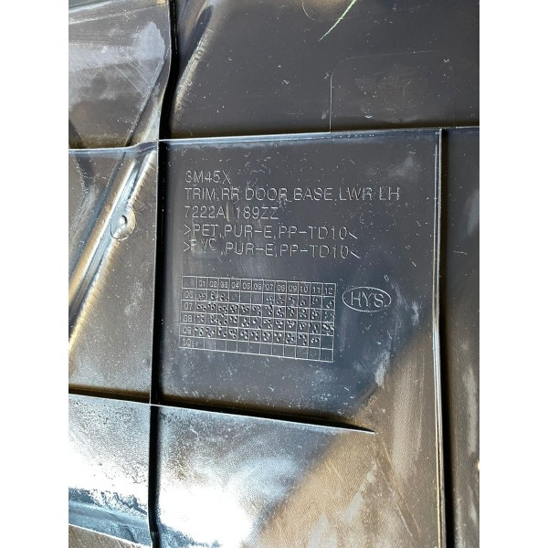 Forro De Porta Traseira Esquerda Pajero Full 2008/2012