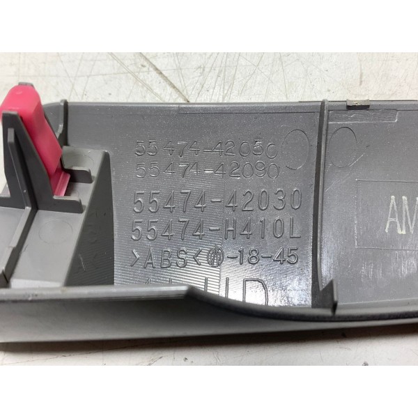 Moldura Acabamento Esq Painel Toyota Rav4 17/20 Cx333 Cinza