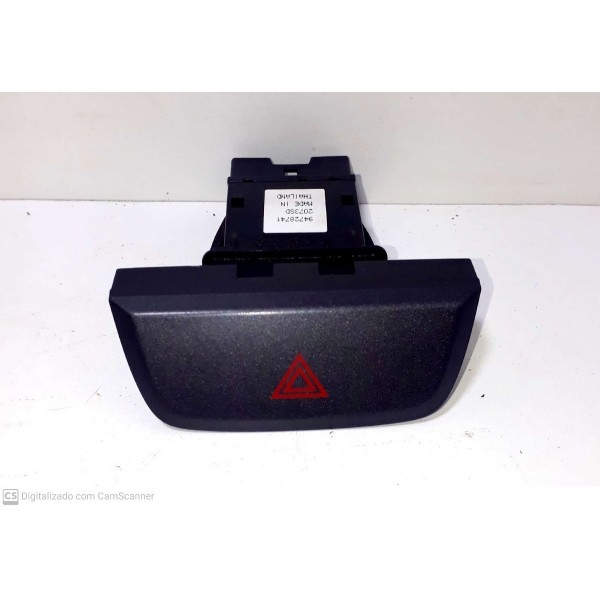 Chave Botão Pisca Alerta S10 Ano 12/ 15 Nº 94728741 Cx117 Cinza