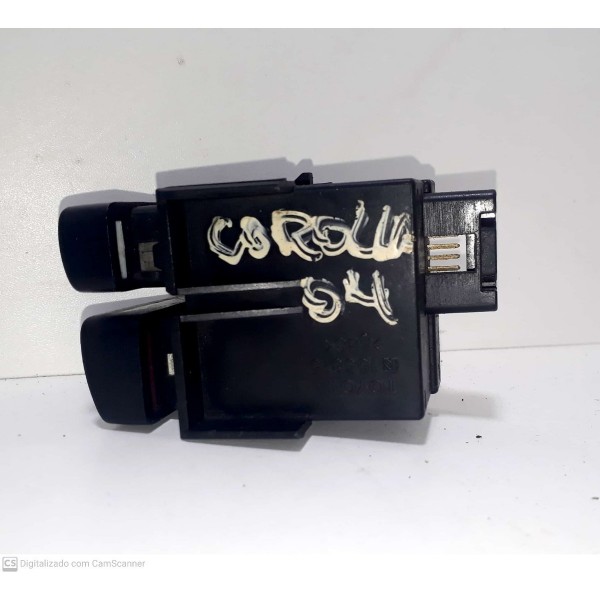 Botão Pisca Alerta Desembaçador Toyota Corolla 2005 Cx117 Preto