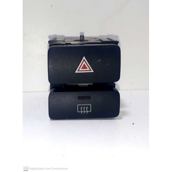 Botão Pisca Alerta Desembaçador Toyota Corolla 2005 Cx117 Preto