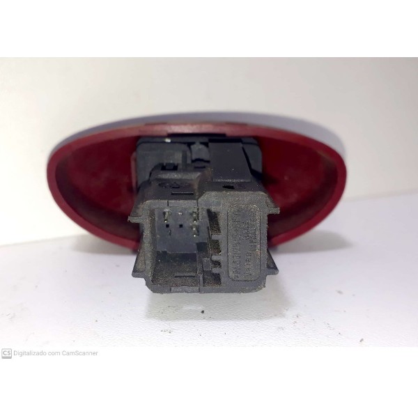Botão Alerta Original Peugeot 206 R3 Cx117 Vermelho