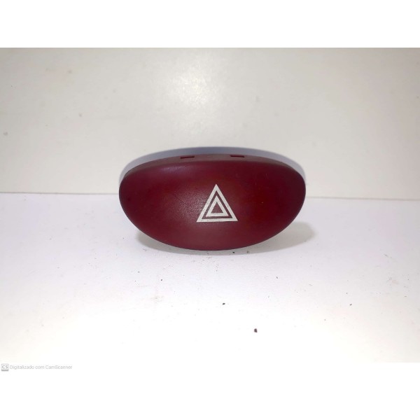 Botão Alerta Original Peugeot 206 R1 Cx117 Vermelho