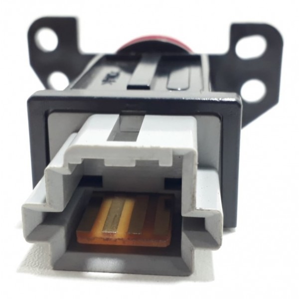 Botão Do Alerta Mitsubishi Airtrek 2.4 Ano 2004 Á 2008 Cx117 Preto