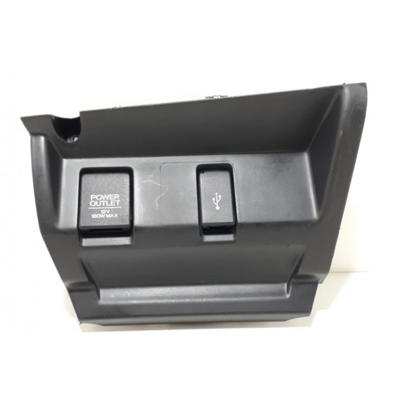 Moldura Entrada Pen Drive Auxiliar Tomada Honda Wrv 18 Cx196