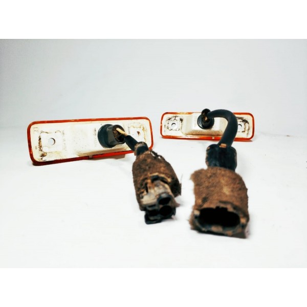 Par Alerta Pisca Lan. Lateral Paralama Ssangyong Musso Cx107 Laranja