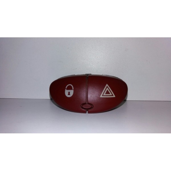 Botão De Alerta +trava Peugeot 206 2005 Cx117 Vermelho